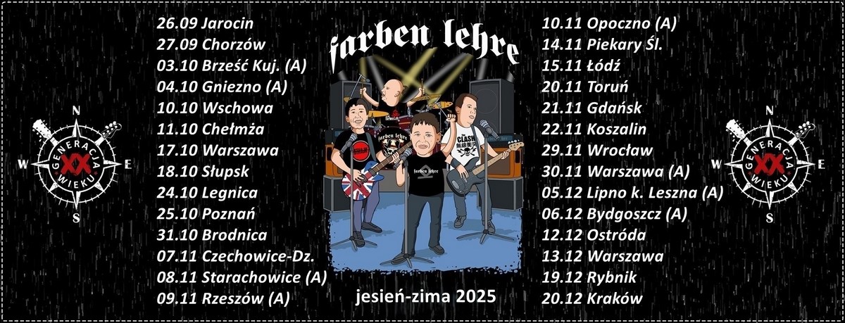 Koncerty FARBEN LEHRE -  jesień 2025